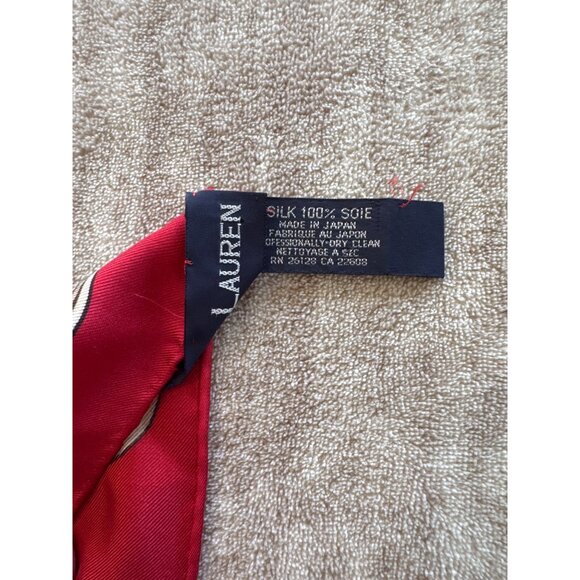 Vintage Polo Ralph Lauren Golf Club Trophy Silk Scarf - Picture 8 of 8